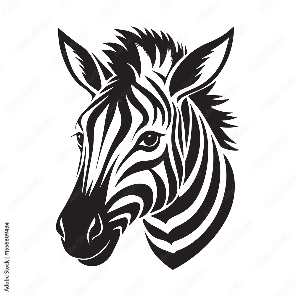 custom made wallpaper toronto digitalplain zebra silhouette vector illustration