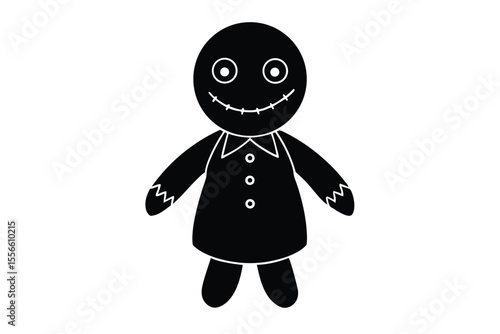 cursed doll vector icon
