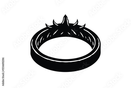 cursed ring vector icon