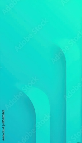 A blue and green abstract background with curved lines.