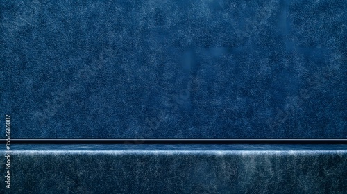 Dark Blue Denim Texture Background Product Display Shelf