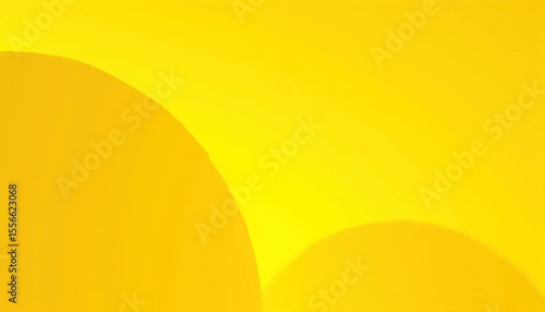 A yellow background with two curved shapes in the middle.