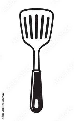 kitchen spatula isolated on white