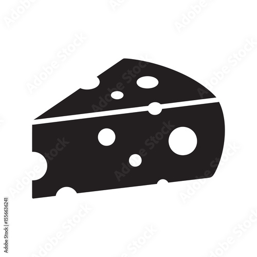 Cheese wedge food dairy product milk ingredient snack appetizer gourmet parmesan swiss emmental cheddar delicious foodstuff vector solid icon glyph