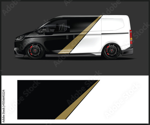 Van Wrap Design with Graphic Decals Custom van