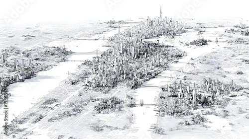 winter landscape with snow