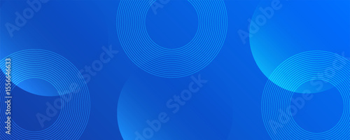 Abstract blue circle background with subtle blue gradient. Featuring geometric patterns, ideal for modern designs, digital projects, banners and creative visual presentations.