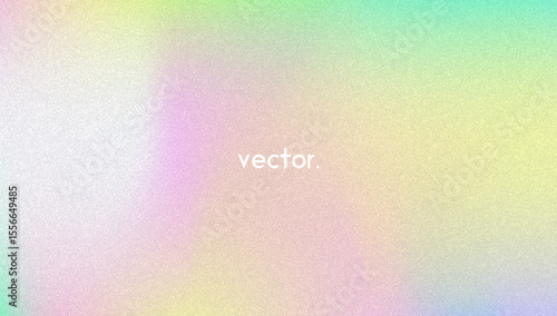 Noise Gradient Background. Abstract Grainy Bg In Pink, Purple And Blue Colors. Iridescent Hologram. Pearlescent Holographic Texture With Rainbow Foil. Dust Overlay On Aesthetic Summer Wall