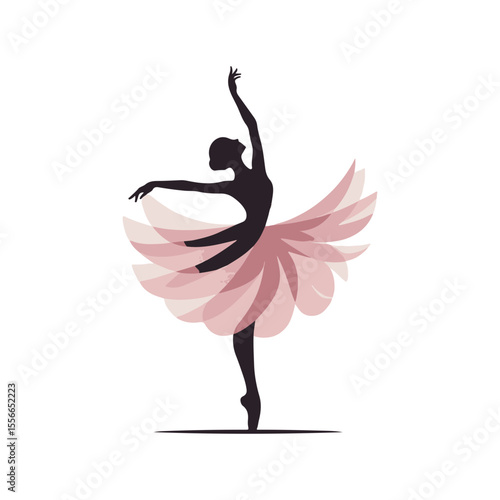 A twirling ballerina
