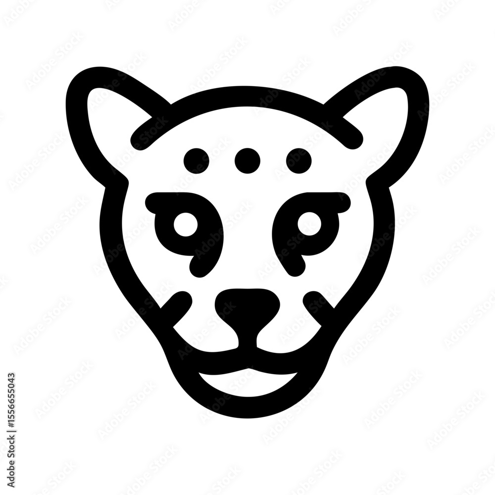 Naklejka premium jaguar icon