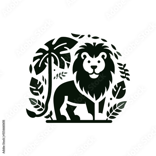 The jungle lion looks more cuddly than fierce