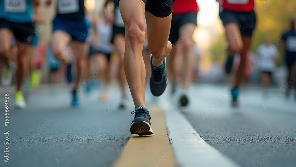 Fototapeta premium Marathon Running for Health