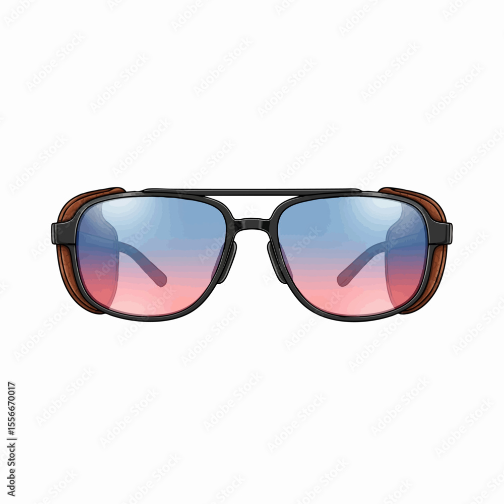 Glacier Glasses with Blue-Rose Gradient Lenses Sunglasses Glacier Glasses with Blue-Rose Gradient Lenses Sunglasses