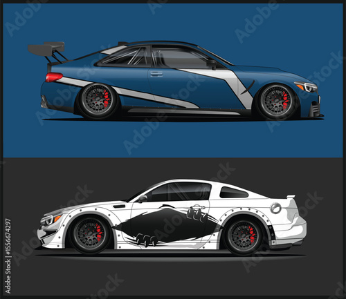 Custom Car Wraps Designs for Racing Cars Two