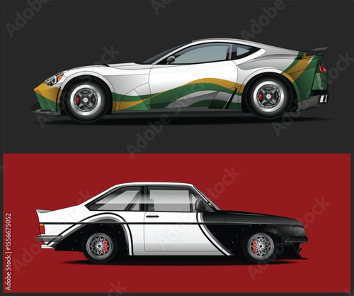 Custom Car Wraps for Racing Sport Cars Two