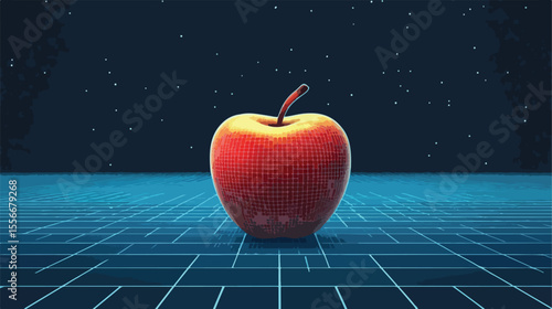 Online Education Technology Vector Illustration