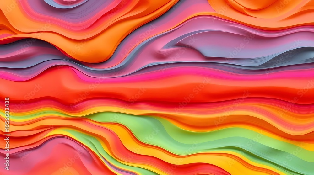 Abstract colorful background with vibrant rainbow wave patterns illustration. Abstract colorful background with vibrant rainbow wave patterns illustration.