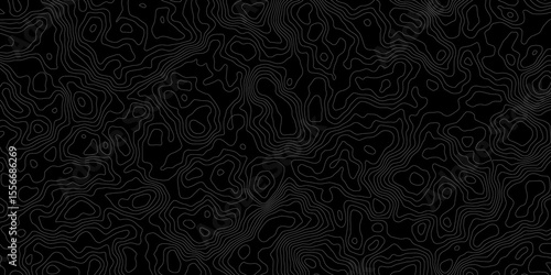  topographic map with contour lines showing elevation changes design is abstract and graphic, with a seamless, modern feel elevation black background.