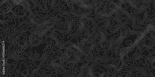 topographic map with contour lines showing elevation changes design is abstract and graphic, with a seamless, modern feel elevation black background.
