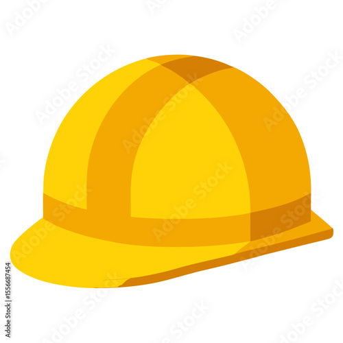 yellow helmet isolated on white