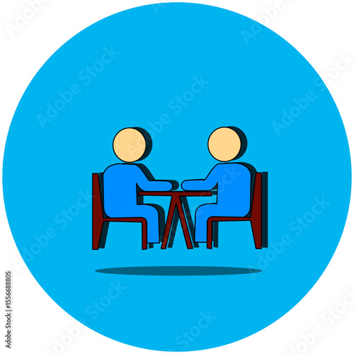 Simple icon of a group of people. Symbolizes teamwork, collaboration, community, and social interaction. Great for HR, networking, and group dynamics designs. Modern vector illustration.