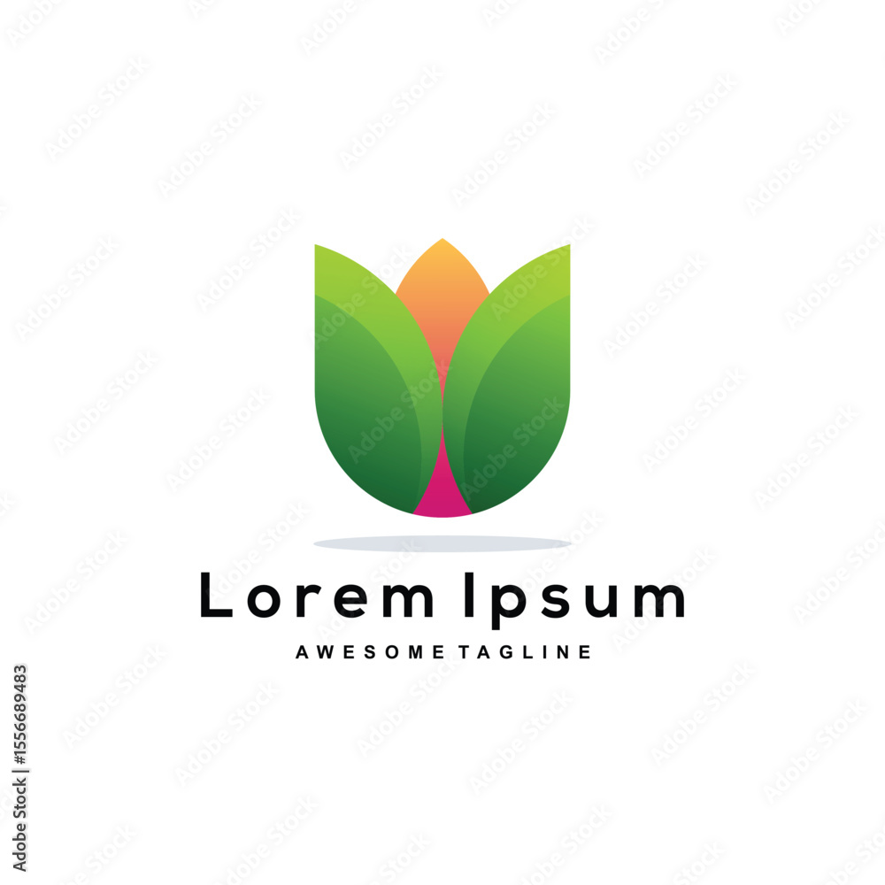 Leaf colorful logo illustration Leaf colorful logo illustration