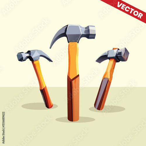 Vector Illustration of Firefighter Hammers for Rescue and Emergency Fire Safety Equipment and Training Educational Media Presentation