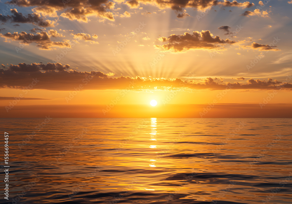 Fototapeta premium sunset over the sea