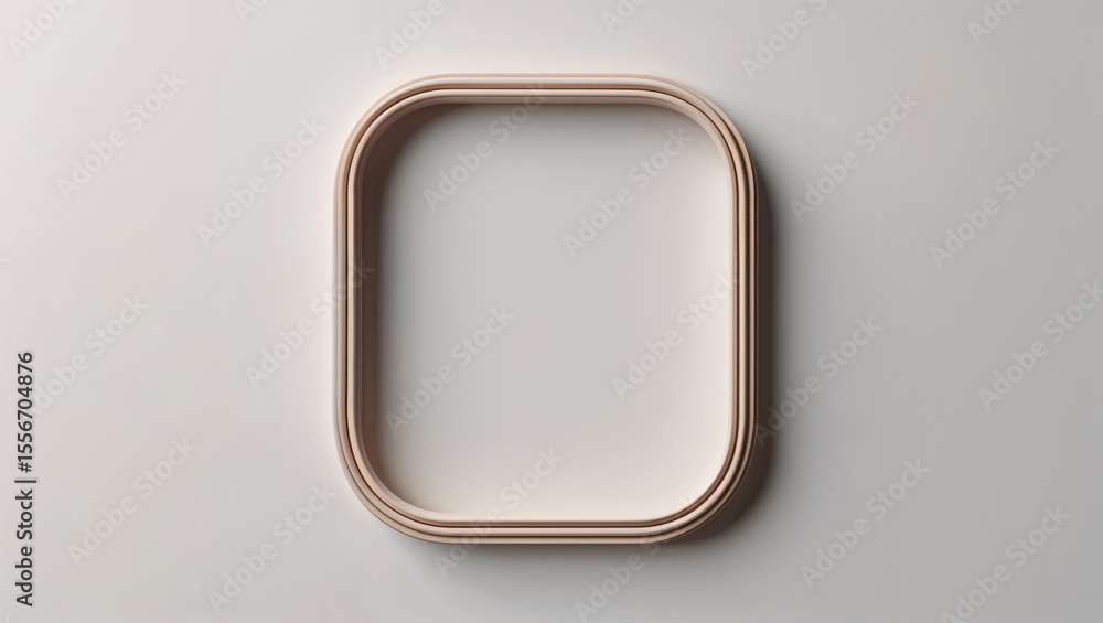 Obraz premium Elegant Rose Gold Frame Mockup