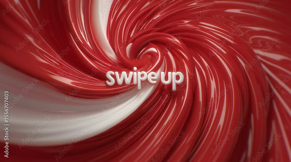 Swipe up message on candy swirl background
Red and white colors look like peppermint