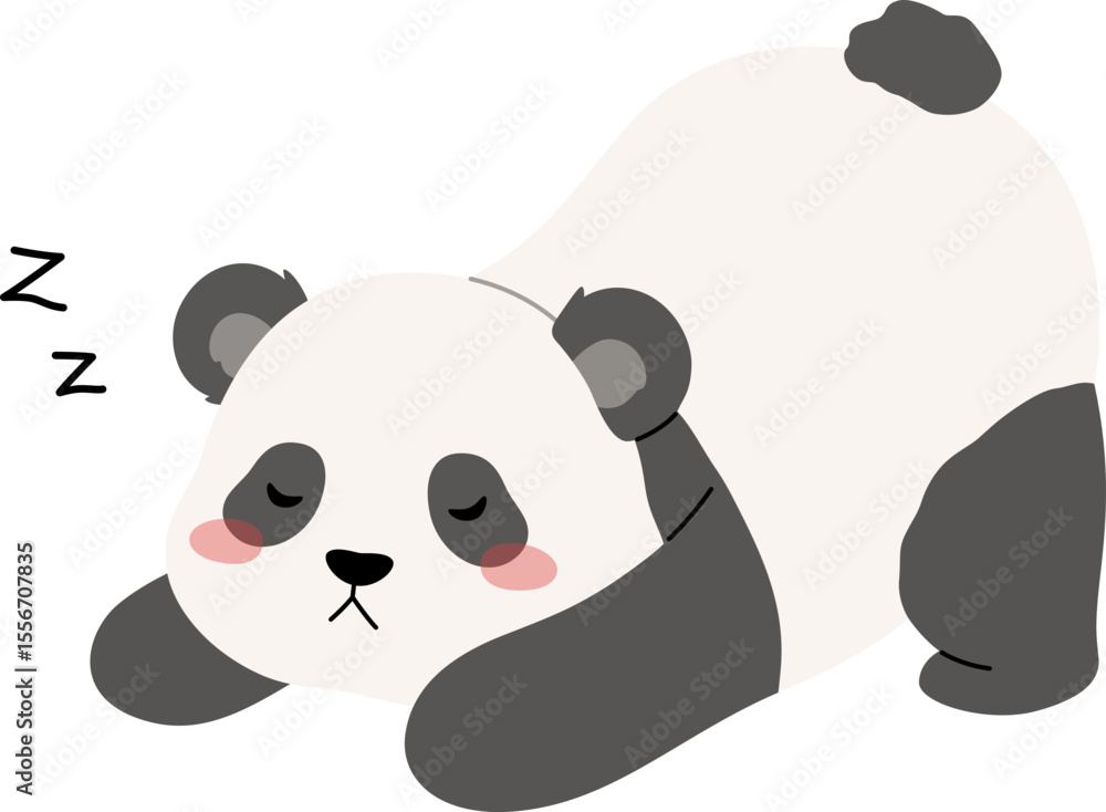 Obraz premium Cute Panda Sleeping