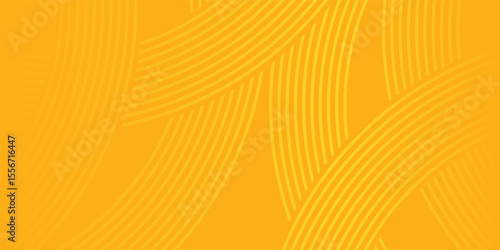 Pasta background, spaghetti abstract geometric pattern. Macaroni yellow poster. Wavy abstract pattern.