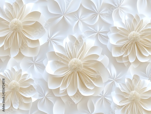 Elegant white flowers background, a stunning artistic floral arrangement