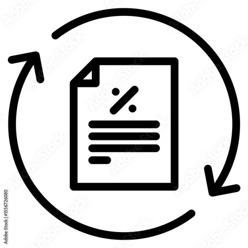 Loan restructure in vector illustration