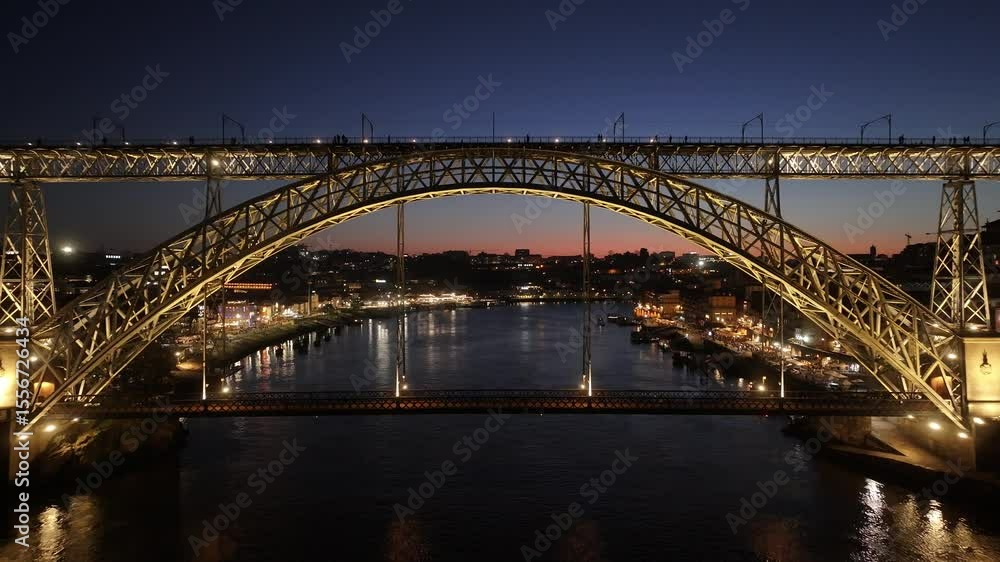 Sunset Dom Luis I Bridge In Porto Portugal. Transportation Hub Of Urban Railway Station In The City. Building Metropolitan Commercial Building Awesome. Metropolitan Urban. Porto Portugal. Sunset Dom Luis I Bridge In Porto Portugal. Transportation Hub Of Urban Railway Station In The City. Building Metropolitan Commercial Building Awesome. Metropolitan Urban. Porto Portugal.