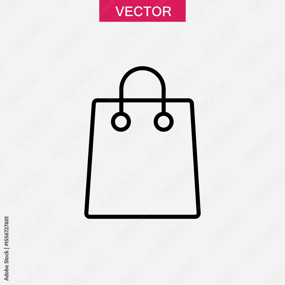 shopping bag icon or logo isolated sign, vector flat black simple illustration for web and app..eps shopping bag icon or logo isolated sign, vector flat black simple illustration for web and app..eps