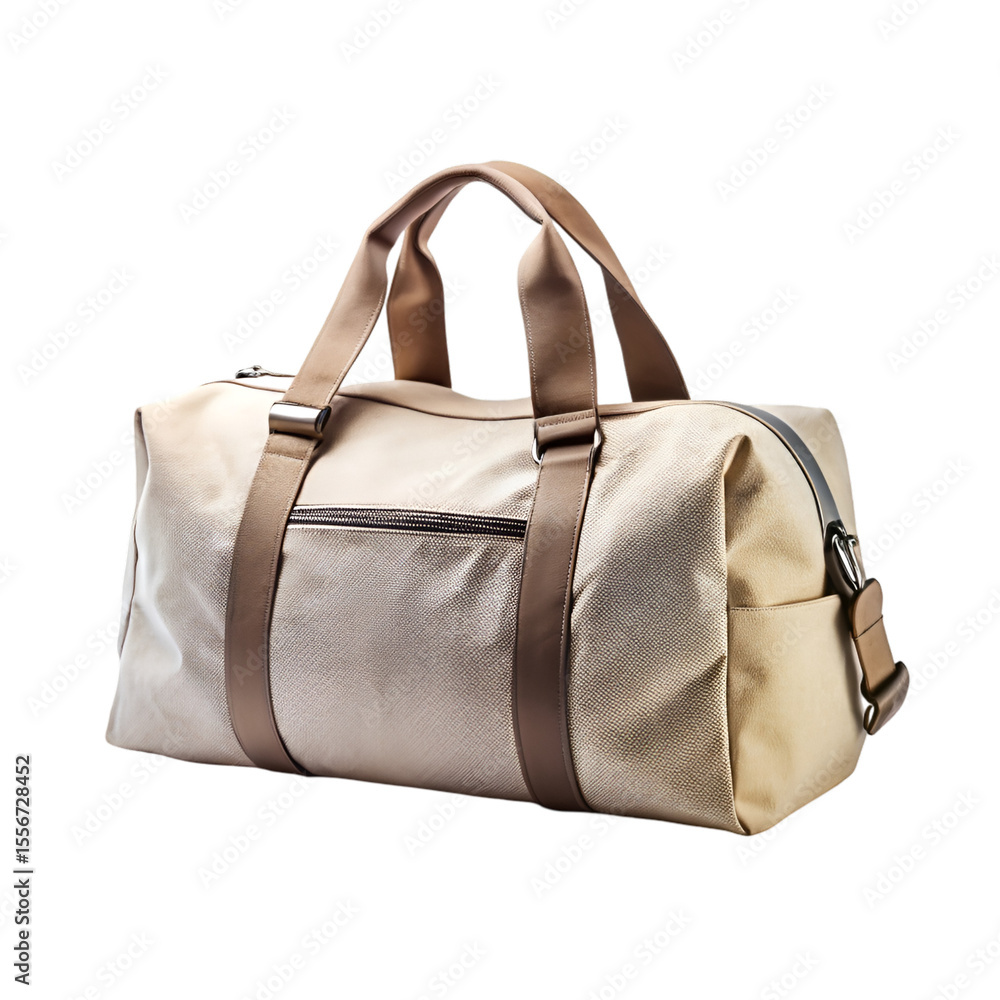 Naklejka premium leather bag isolated on white