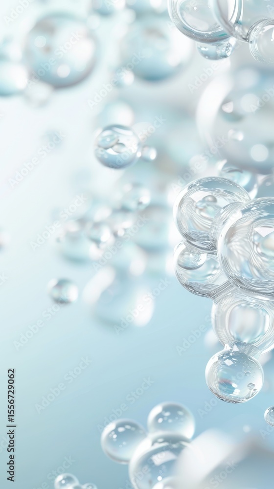 Water molecule bubbles Water molecule bubbles