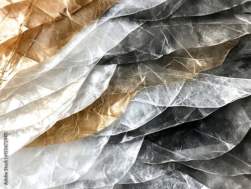 Wallpaper Mural Iridescent layers of textural translucent material in elegant gradation Torontodigital.ca