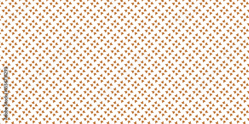 Golden vector seamless pattern with small diamond shapes floral silhouettes. Simple texture.