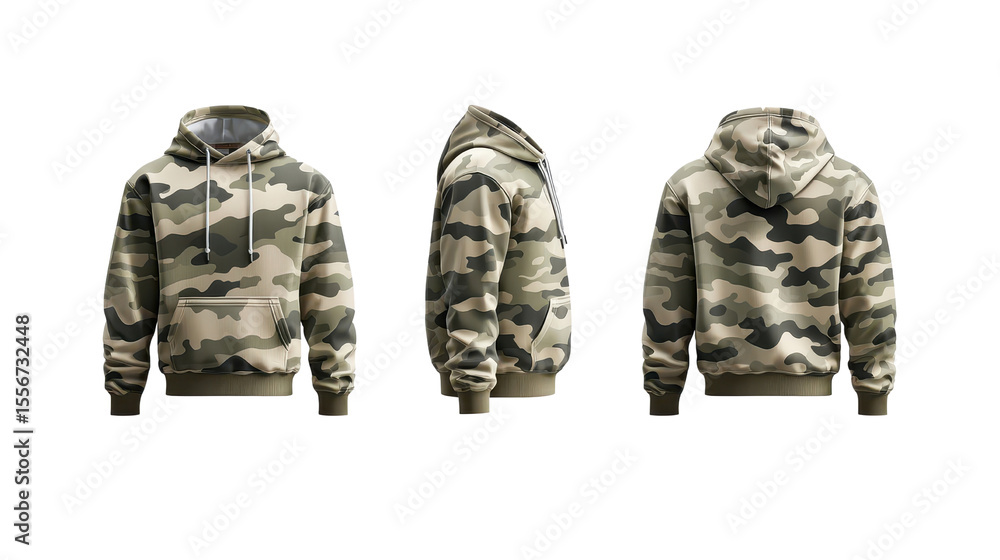 Stylish camo hoodie in multiple angles showcasing modern fashion trends and versatility for casual wear and outdoor activities Stylish camo hoodie in multiple angles showcasing modern fashion trends and versatility for casual wear and outdoor activities