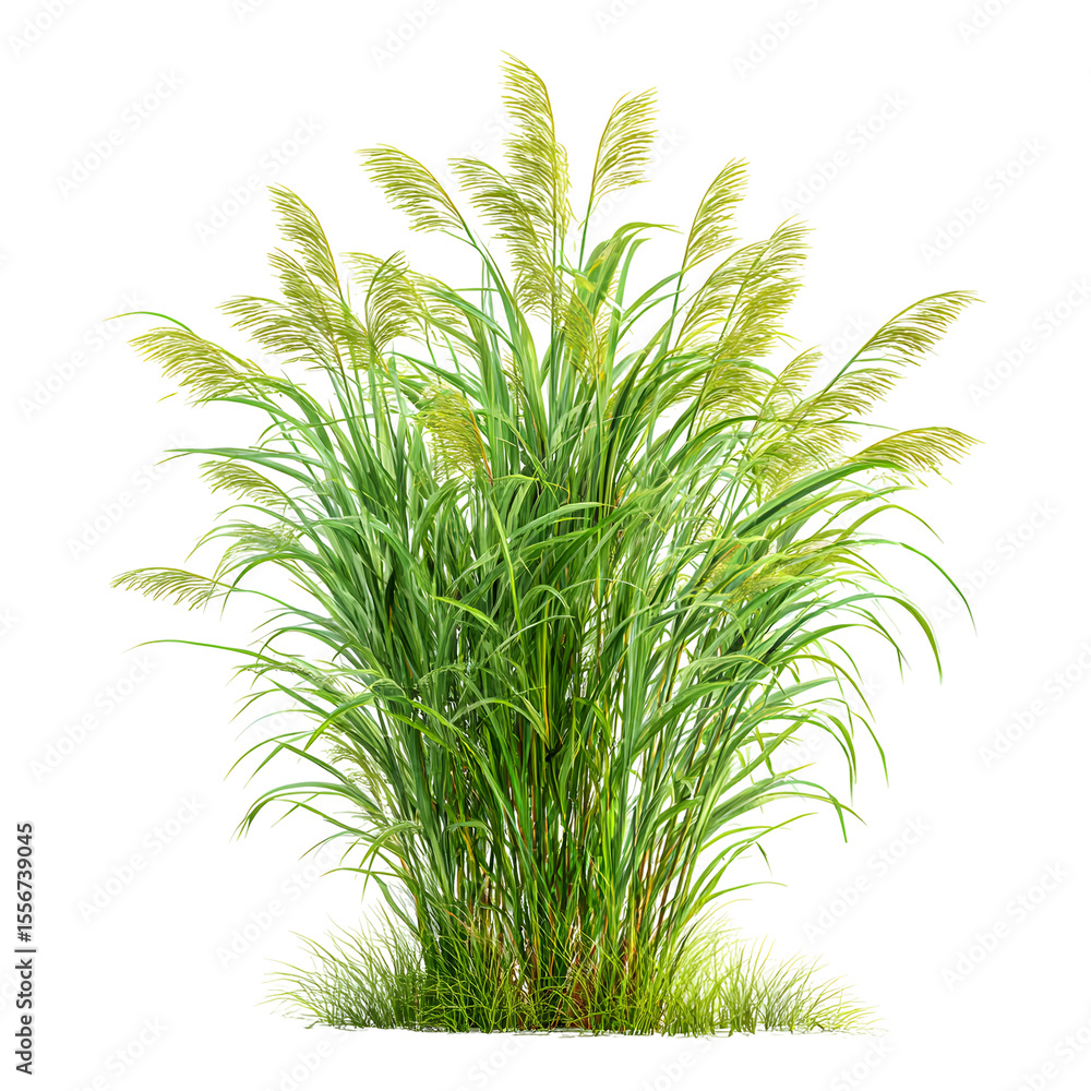 Fototapeta premium green plant isolated on white background