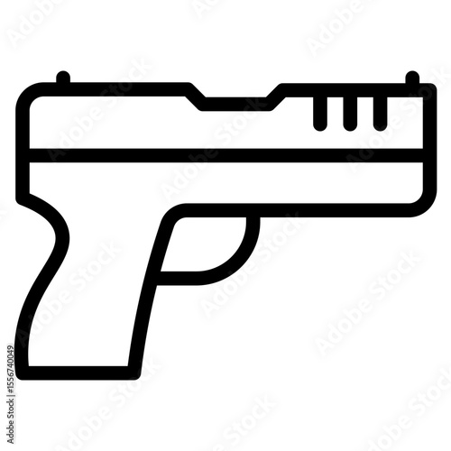 Gun in vector illustration