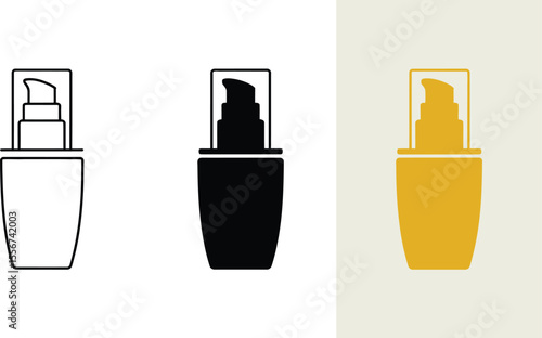 Find the best skincare serum bottle for your face routine and beauty products online now for daily use editable vector illustration with png format