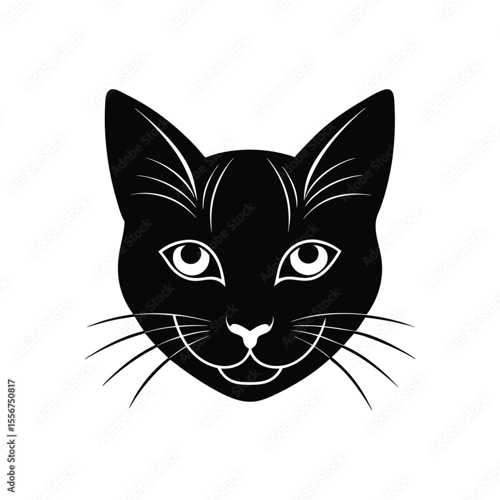 vector illustration of a cat on White Background vector illustration of a cat on White Background