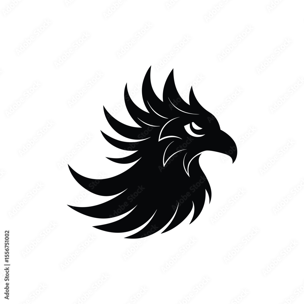 Obraz premium vector illustration of an eagle on White Background