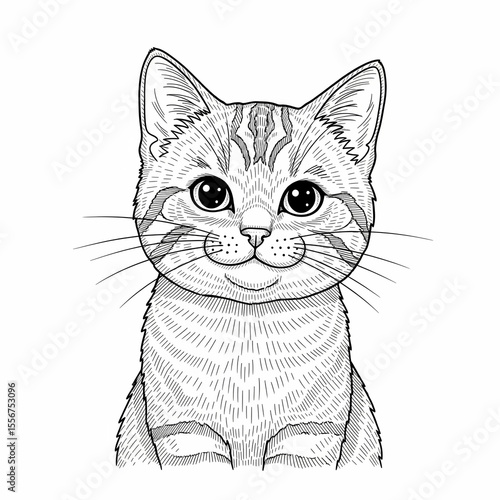 vector illustration of a cat