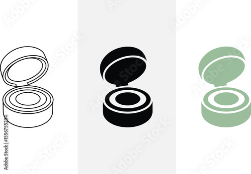 Cosmetic container mockup vector illustration for beauty product packaging and branding design needs editable vector illustration with png format