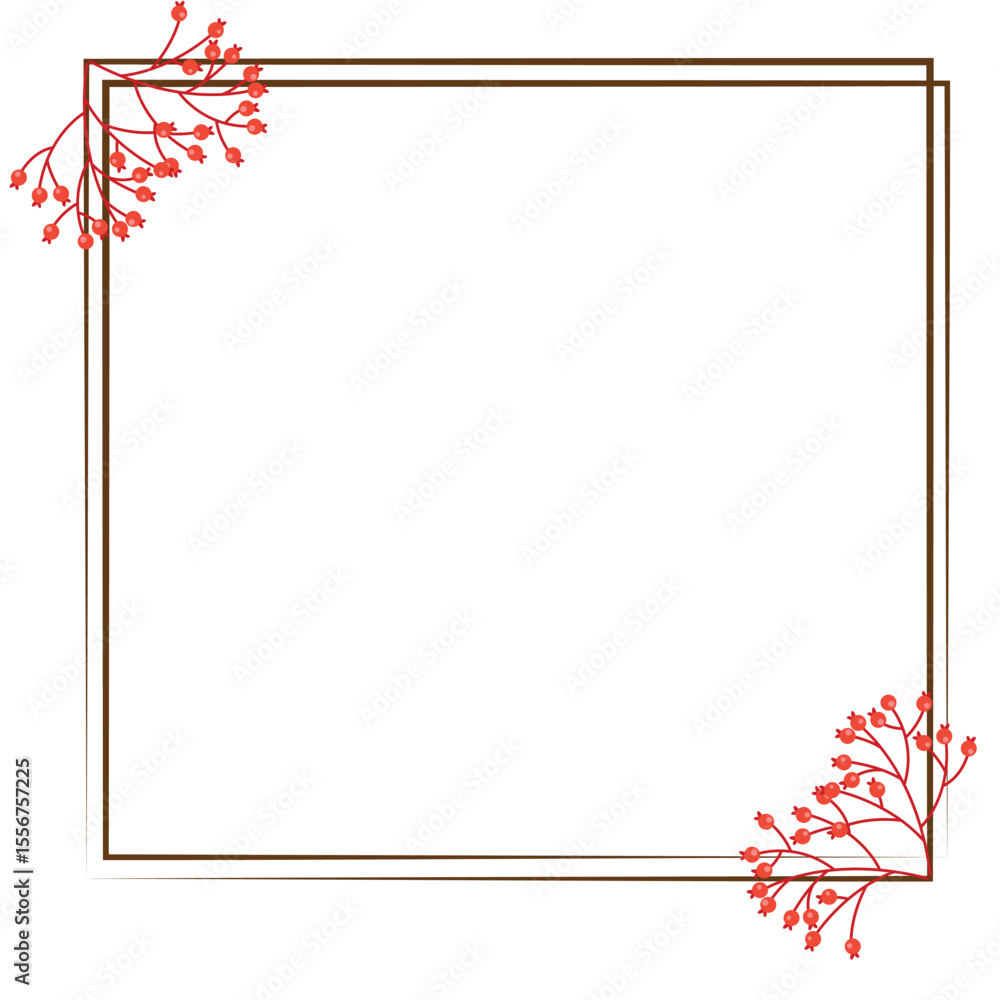 Obraz premium Vector illustration of Happy Thanksgiving background with empty frame