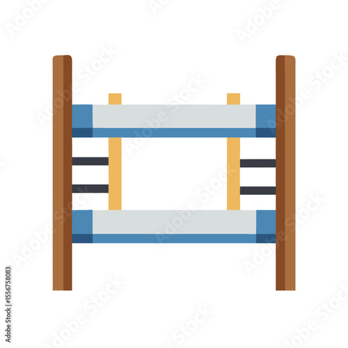 Simple bunk bed illustration for children room designs